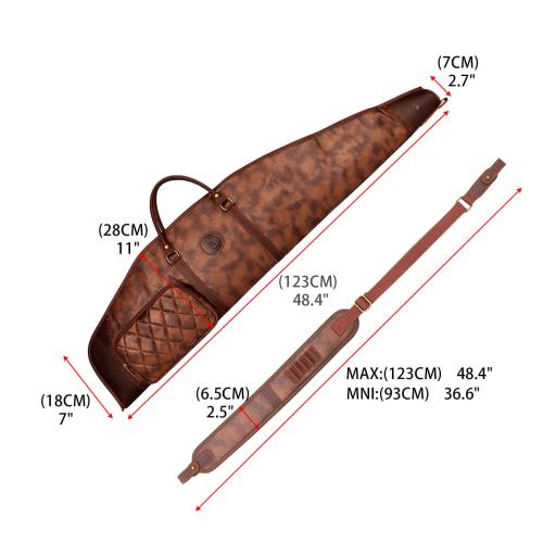 TOURBON Gewehrtasche Lederlook/Leder 122cm
