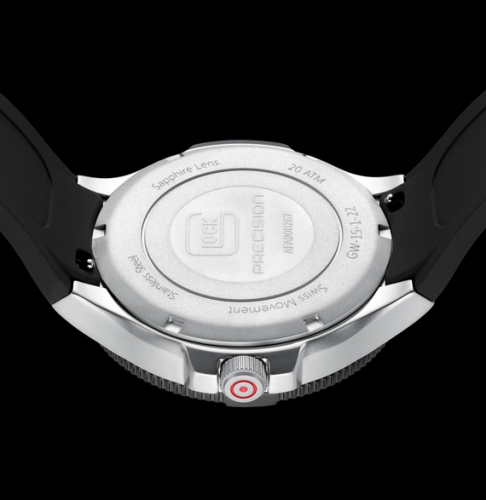 Glock Watch Silver Steel Case