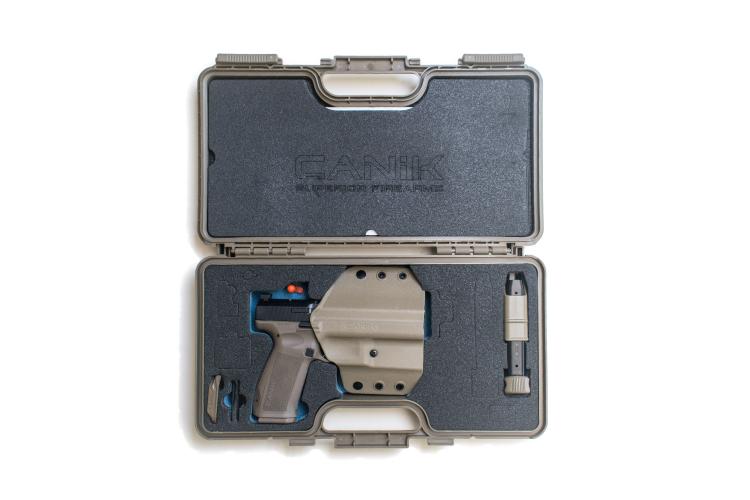 Canik Pistol METE Sft Black 9x19 SAO fiber