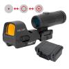 Holosun HS510C Solar Red Circle Dot Sight Combo & HM3X blk