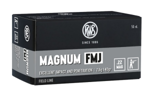 RWS .22WMR FMJ 40grs 50Stk