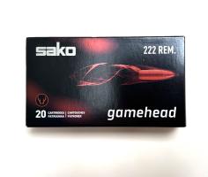 Sako .222Rem SP Gamehead 55grs 20Stk