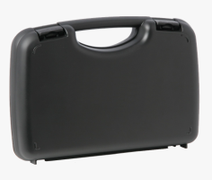 Fritzmann Pistolenkoffer aus Polypropylen schwarz klein