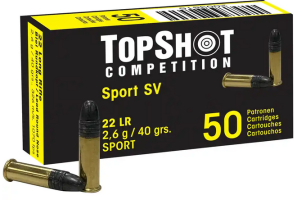 TopShot Competition .22lr Sport SV Black Edition 50Stk