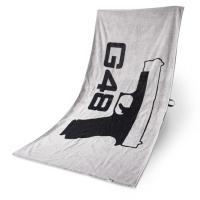 Glock Duschtuch grau/schwarz 70x140cm